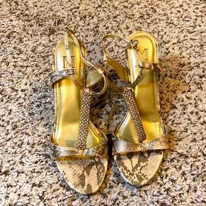 Gorgeous glam Marinelli heels.